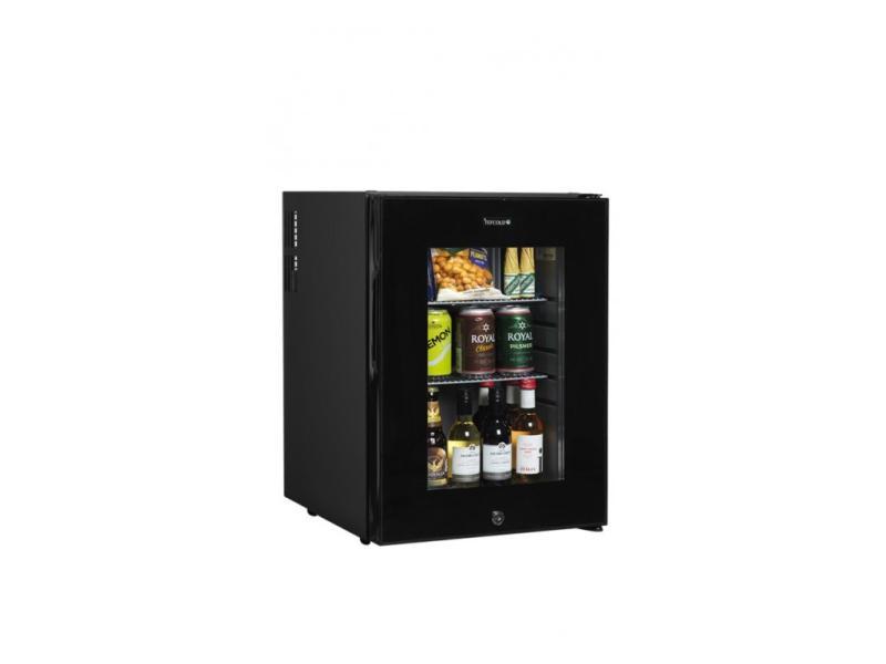 TM44G Minibar prosklené dveře, černá