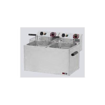 REDFOX elektrická fritéza třífázová FE 77 T, 8+8 litrů (400+400V)