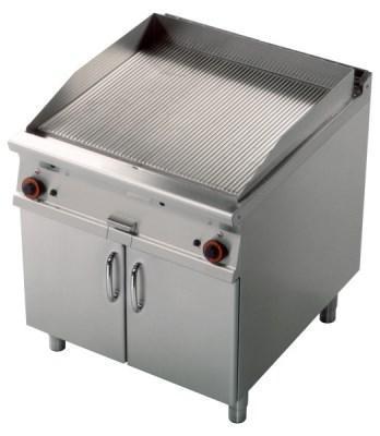 RM gastro Grilovací deska rýhovaná chrom FTR 98 GS