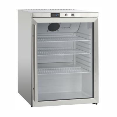 Prosklená lednice SK 145 GDE nerez