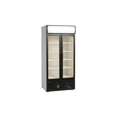 FSC 890 H, lednice dvoudveřová prosklená s křídlovými dveřmi
