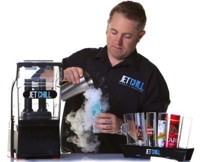 Výrobník kouřících drinků chlazených suchým ledem JETCHILL Twin Probe