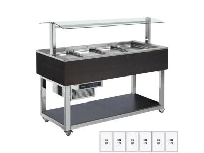 Bufet chlazený GN 6-1/1 Wenge |- ES GREEN+ 6W