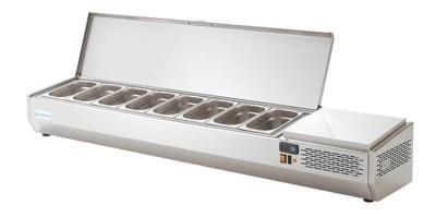 Asber Pizza chladící pultová vitrína Asber EVL-204 GN1/3