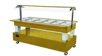 Chladící salátový bar, STŘEDOVÝ SB 60 F -SVĚTLÝ DUB