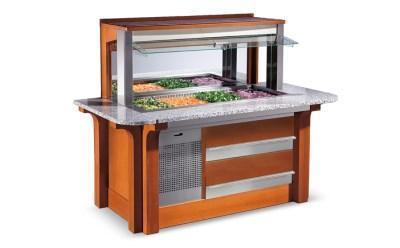 Salátový bar GRAN BUFFET ISOLA WALL 2000 RF/NE Enofrigo