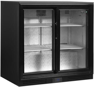 DB201S Minibar prosklené posuvné dveře, černá