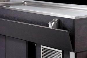 Police dřevěná SCOW 6 k pojízdným vitrínám a lázním ES - wenge