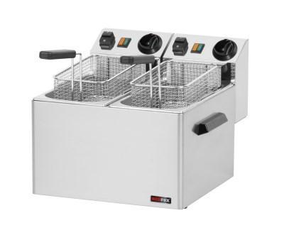REDFOX elektrická fritéza FE 44 S, 5+5 litrů (230V) VYŠŠÍ VÝKON