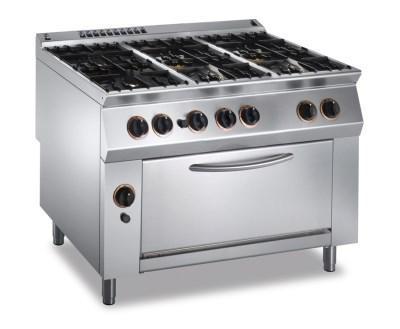 Silko sporák plynový, s plynovou troubou ECG96H