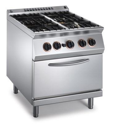 Silko sporák plynový s plynovou troubou NECG74F